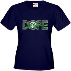 Pot Leaf Dope Diamond Girl's T-Shirt