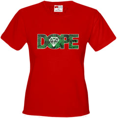 Pot Leaf Dope Diamond Girl's T-Shirt