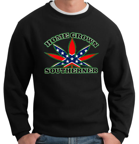 Pot Leaf Home Grown Southerner Crewneck Sweatshirt