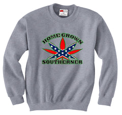 Pot Leaf Home Grown Southerner Crewneck Sweatshirt