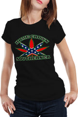 Pot Leaf Home Grown Southerner Girl's T-Shirt