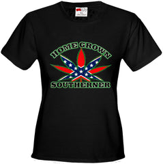 Pot Leaf Home Grown Southerner Girl's T-Shirt