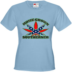 Pot Leaf Home Grown Southerner Girl's T-Shirt