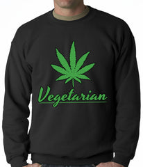 Pot Leaf Vegetarian Crewneck