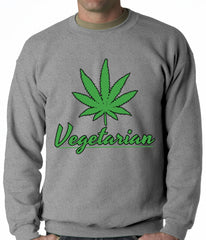 Pot Leaf Vegetarian Crewneck