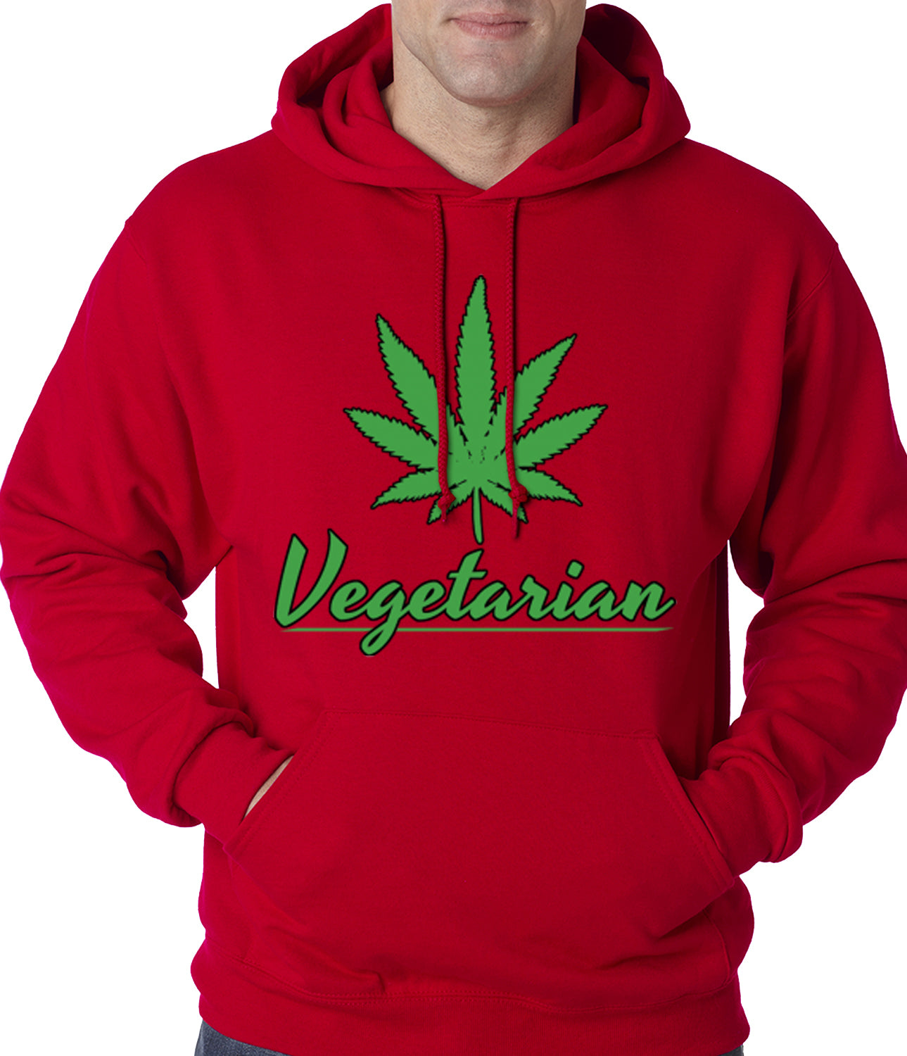 Pot Leaf Vegetarian Hoodie