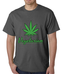 Pot Leaf Vegetarian Mens T-shirt