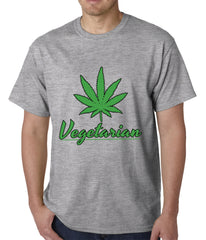 Pot Leaf Vegetarian Mens T-shirt