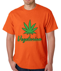 Pot Leaf Vegetarian Mens T-shirt