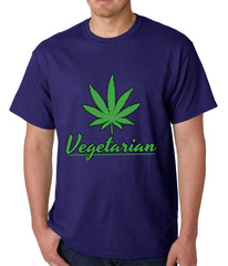 Pot Leaf Vegetarian Mens T-shirt