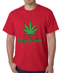 Pot Leaf Vegetarian Mens T-shirt