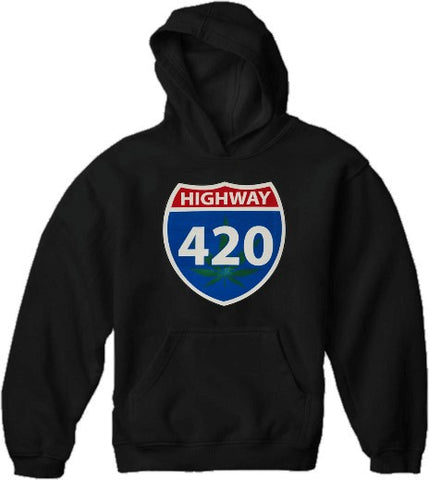 Pothead & Stoner Sweatshirts - Highway 420 Hoodie