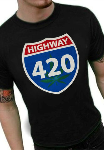 Pothead & Stoner Tees - Highway 420 T-Shirt
