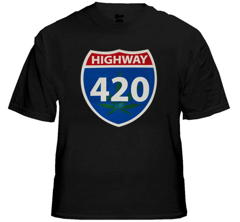 Pothead & Stoner Tees - Highway 420 T-Shirt