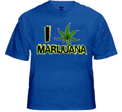 Pothead & Stoner Tees - I Love Marijuana T-Shirt