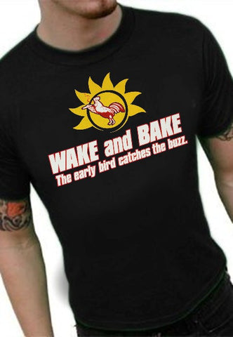 Pothead & Stoner Tees - Wake & Bake T-Shirt