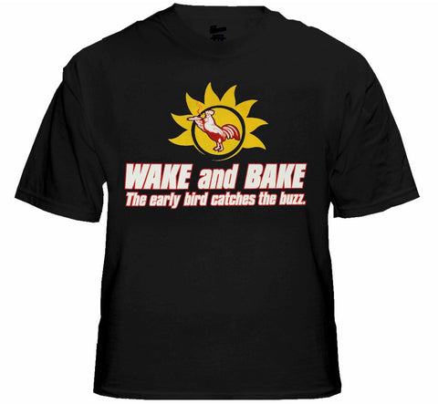 Pothead & Stoner Tees - Wake & Bake T-Shirt