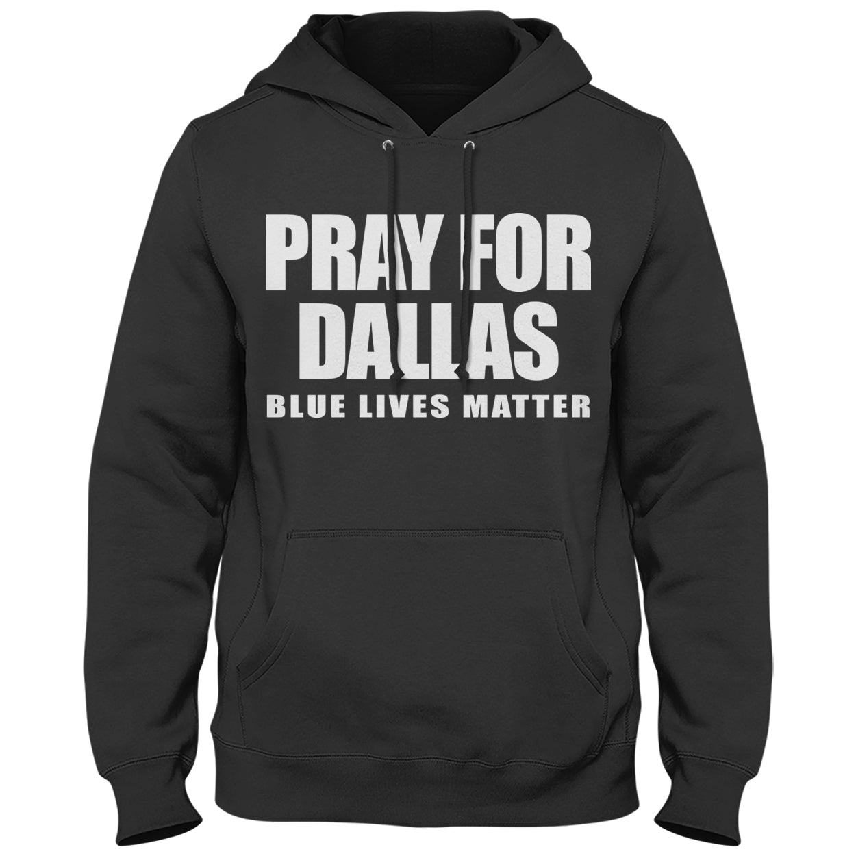 Pray For Dallas - Blue Lives Matter Adult Hoodie