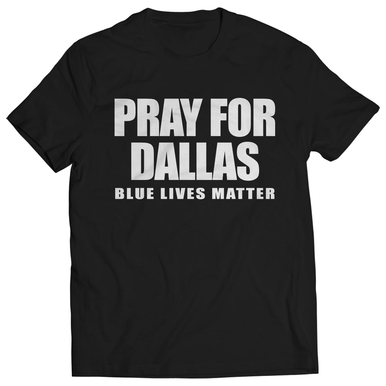 Pray For Dallas - Blue Lives Matter Mens T-shirt