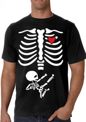 Pregnant Ninja Skeleton Men's T-Shirt