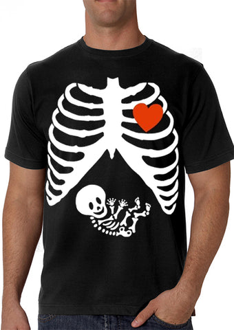 Pregnant Skeleton Men's T-Shirt 