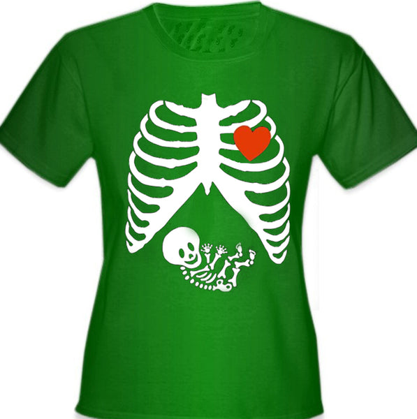Pregnant Skeleton Women's T- Shirt –