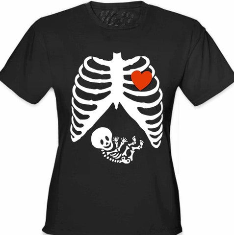 Pregnant Skeleton Women's T- Shirt