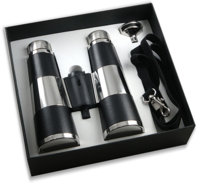 Premium Binocular Flask Gift Set