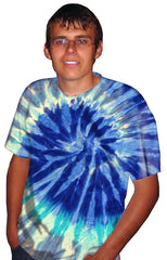 Premium Hand Made Tie Dye T-Shirts - Blue Prism Tie Dye T-Shirt