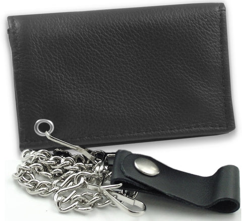 Premium Luxury Leather Chain Wallet