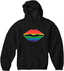 Pride Rainbow Kiss Adult Hoodie