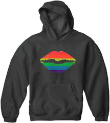 Pride Rainbow Kiss Adult Hoodie