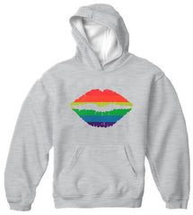 Pride Rainbow Kiss Adult Hoodie