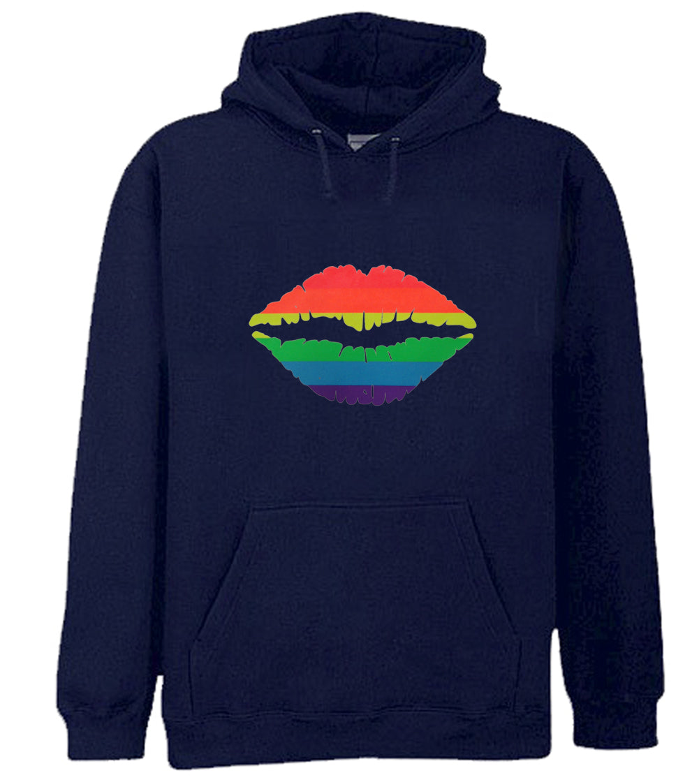Pride Rainbow Kiss Adult Hoodie