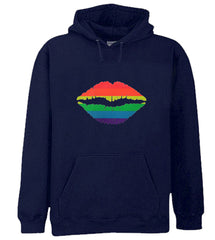 Pride Rainbow Kiss Adult Hoodie