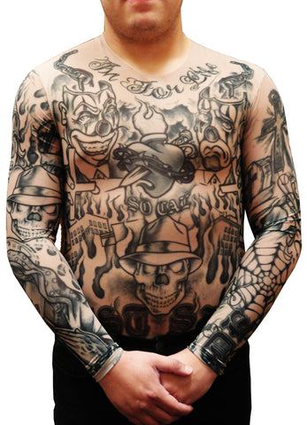 Men's Full Body Tattoo Shirt - Prison Ink Full Body Tattoo Shirt