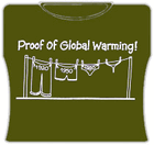 Proof Of Global Warming Girls T-Shirt