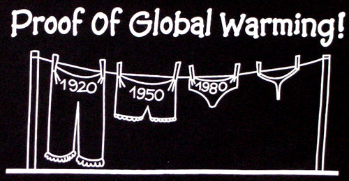 Proof Of Global Warming Girls T-Shirt