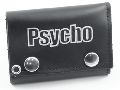 Psycho Genuine Leather Chain Wallet