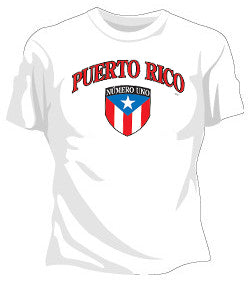 Puerto Rican Numero Uno Girls T-Shirt