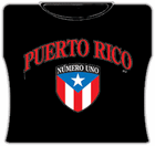 Puerto Rican Numero Uno Girls T-Shirt