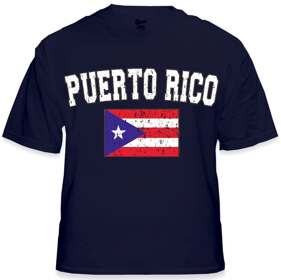Puerto Rico Vintage Flag International Mens T-Shirt