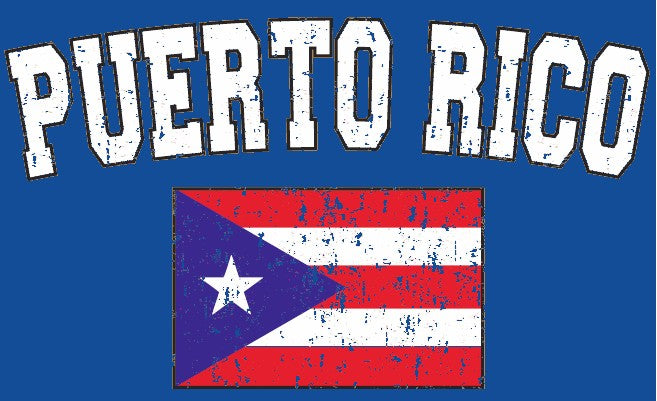 Puerto Rico Vintage Flag International Mens T-Shirt