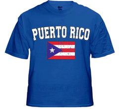 Puerto Rico Vintage Flag International Mens T-Shirt