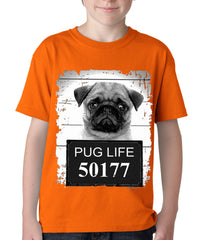 Mug Shot Pug Life Funny Kids T-shirt
