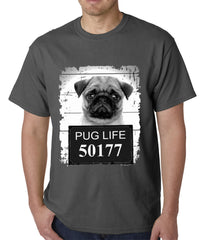 Mug Shot Pug Life Funny Mens T-shirt