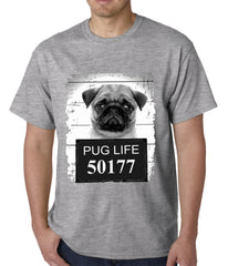 Mug Shot Pug Life Funny Mens T-shirt