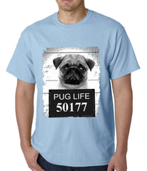 Mug Shot Pug Life Funny Mens T-shirt