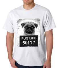 Mug Shot Pug Life Funny Mens T-shirt