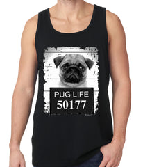 Mug Shot Pug Life Funny Tank Top
